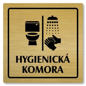 Hygienická komora, 118x118mm, zlatá, Arizona
